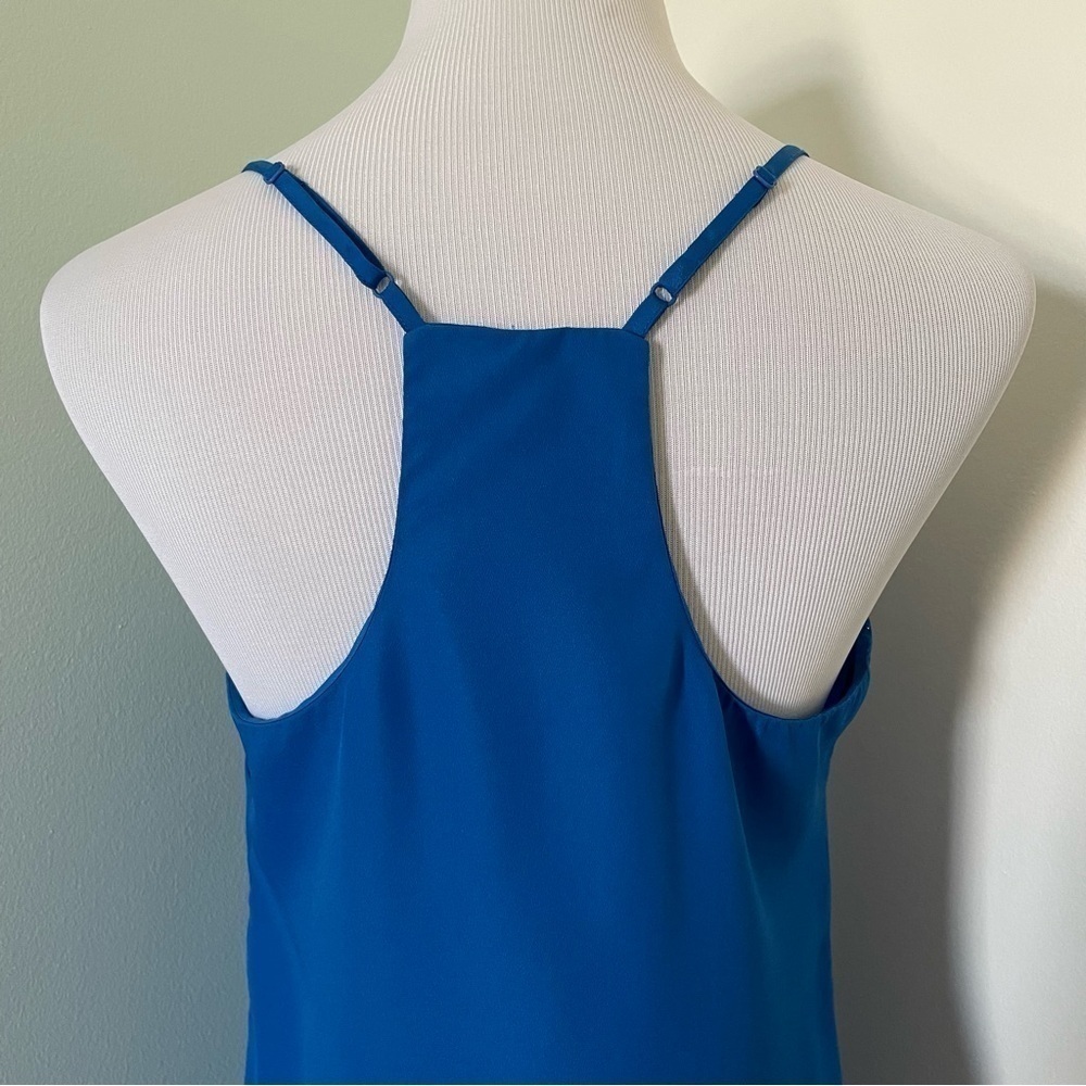 J. Crew Women’s Racerback Cami Tank Top Blue Size 8 - Picture 8 of 10